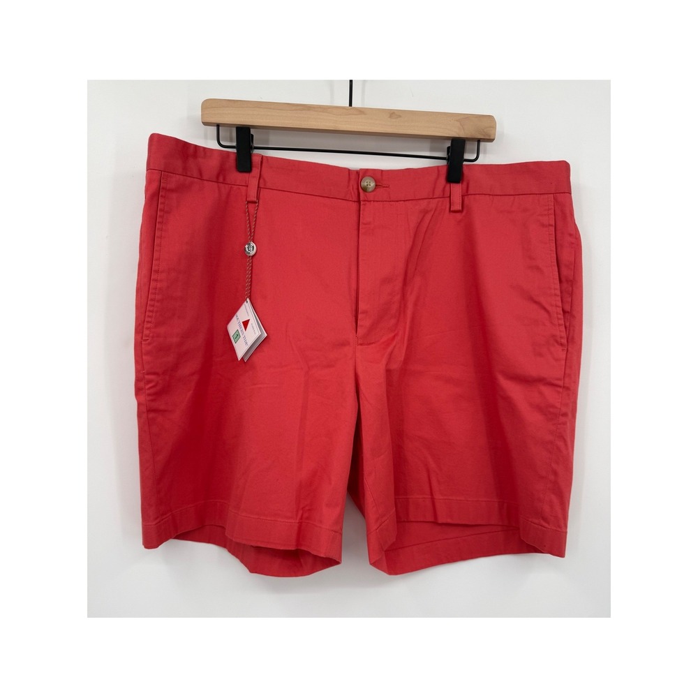 Southern Tide Shorts Mens 40 Orange Sea Coral Channel Markers Classic Fit NEW